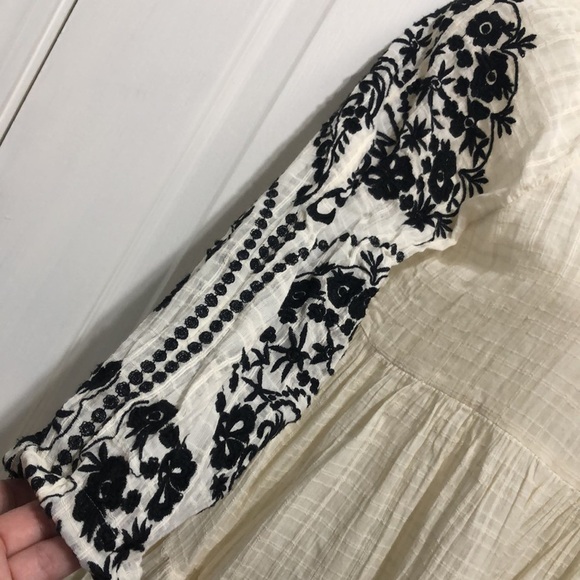 Free People Embroidered Midi Dress, Ivory - Picture 4 of 6